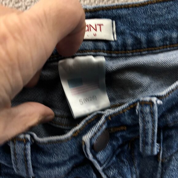 2 Vibrant M.I.U Womens Jeans Size 5 Lot Of Two Pleated Casual Straight Leg - Picture 15 of 16